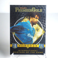 RUUD GULLIT MERLIN'S PREMIER GOLD 1996-97 INTERNATIONAL MASTERS OF THE GAME CARD