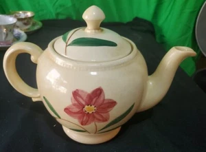 Vintage SHAWNEE POTTERY handbemalte Keramik Teekanne Blumenmotiv USA - Bild 1 von 11