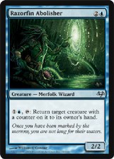 RAZORFIN ABOLISHER X 4 E/X+ EVENTIDE MAGIC THE GATHERING