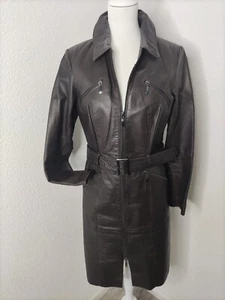 BC, Leder-Regenmantel, Halbsaison-Regenmantel, Echtes Leder, Gr. M, NEUWERT - Bild 1 von 11