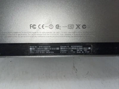 24" Apple iMac All-In-One Intel C2D A1225 4GB Ram NO HDD PARTS/REPAIR ONLY - Image 1 of 4