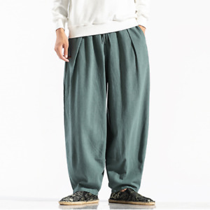 Unbranded Linen Tapered Pants for Men for sale | eBay