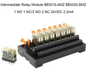 Módulo Relé Intermedio BEM1S-4MZ BEM2S-8MZ 1 Nº 1 NC/2 Nº 2 NC 24VDC 2.2mA - Imagen 1 de 12