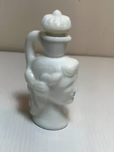 VINTAGE AVON GRECIAN PITCHER EMPTY WHITE MILK GLASS PERFUME BOTTLE - Picture 1 of 6