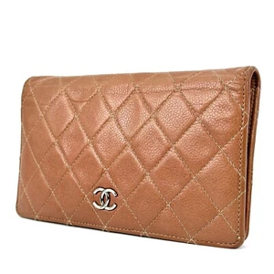 CHANEL Matelasse Long Wallet Leather From JAPAN Auth - Picture 1 of 19