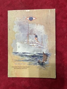 1925 United Fruit Company Menu Steamship Services  - Picture 1 of 3
