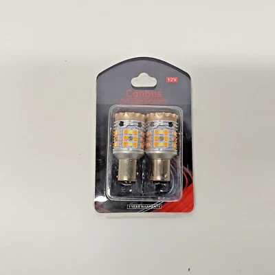 1157 Switchback LED intermitente delantero DRL bombillas doble blanco/ámbar | MC383 Foto 1 de 4