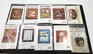 Lot 10 Wool Felt Applique Quilt Wall Hanging Patterns Only  - No Fabric Included - Picture 1 of 4