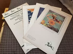 Bookman Portfolio 1918 - 3 x Edmund Dulac Prints - Tanglewood Tales by Hawthorne - Picture 1 of 9