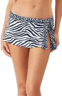 Tommy Bahama L12441 Womens Black Zanzibar Zebra Tie Bikini Skirt Size Small - Image 1 of 2