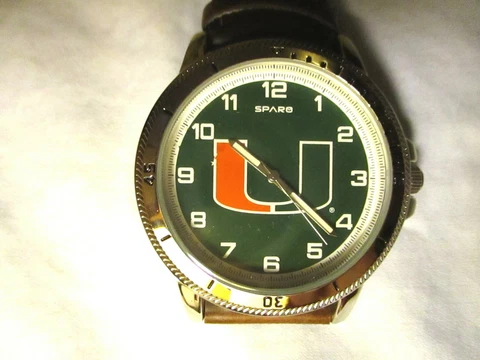 NCAA MIAMI HURRICANES Wrist Watch - NEW Cover