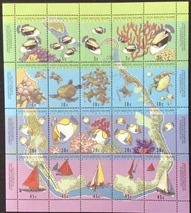 COCOS KEELING ISLANDS 1994 SE-TENANT FULL SHEET MNH STAMPS - Picture 1 of 1