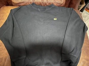 Masters Crew Neck Black Sweatshirt Augusta National Golf Club Large - Picture 1 of 1