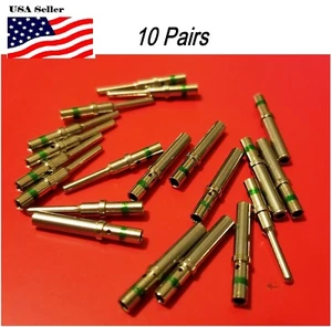 10 Paar Deutsch DT Serie Solid Pin Stecker & Buchse 20 QT - Bild 1 von 6
