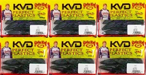 (LOT OF 6) STRIKE KING KVD RODENT 4" RO4-144 HARD CANDY CP2242 - Picture 1 of 3
