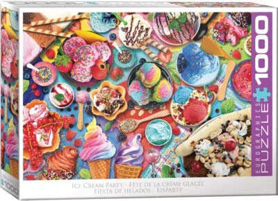 Ice Cream Party 1000 Piece Jigsaw Puzzle Eurographics New - Image 1 of 3