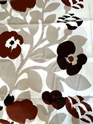 Tela Marimekko, 100% Cuna, "Verde Verde", Katsuki Wakisaka, PORTERÍA, Perfecto, NUEVO Foto 1 de 2