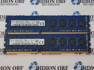 Juego de 2 Sk hynix 8gb DDR3 RAM 1600 MHz 2rx8 HMT41GU6DFR8A-PB, SKU 9494 - Imagen 1 de 1