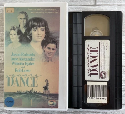 Square Dance VHS Jason Robards Winona Ryder Rob Lowe Jane Alexander Irma P. Hall - Image 1 of 2