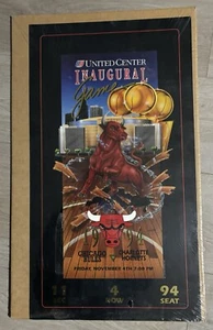 1994 Chicago Bulls Inaugural Game United Center Limited Edition Poster & Ticket - Bild 1 von 4