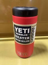 YETI Rambler Colster SLIM Can Insulator 12 oz  Harvest Red NEW BNWT