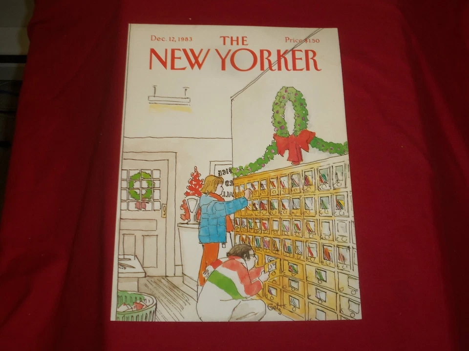 1983 DECEMBER 12 NEW YORKER MAGAZINE FRONT COVER ONLY - GREAT ART FOR FRAMING - Imagem 1 de 1