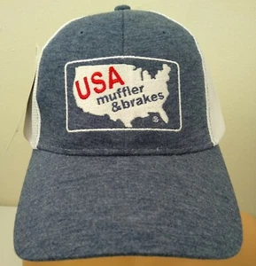 USA Muffler And Brakes Adjustable Hat Cap Blue Hi-Tech Mesh NEW NWT - Picture 1 of 3
