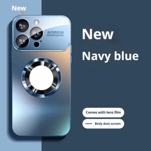 Luxury Titanium Metallic Color Magnetic Case for iPhone 14 15 16Case for Magsafe - Zdjęcie 1 z 18