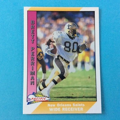 1991 Pacific #335 Brett Perriman New Orleans Saints - Image 1 of 2