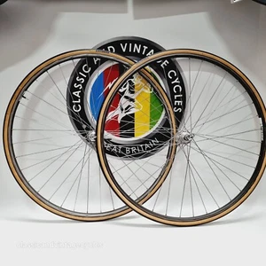 Campagnolo Record Wheelset Nisi Rims Clement Tubulars 28” 1980’s Eroica Classic - Picture 1 of 18