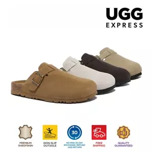 EVERAU® Adjustable Buckled Slip-on Summer Flat Sandal Slide Mason - Picture 1 of 41