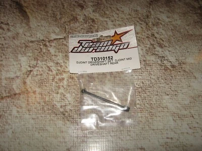 RC Team Durango Driveshaft Set Mid Driveshaft Rear Black (1) TD310152 - Image 1 of 2