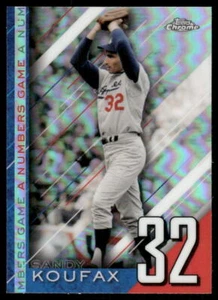 2020 Topps Chrome Update #NGC-20 Sandy Koufax A Numbers Game - Picture 1 of 2