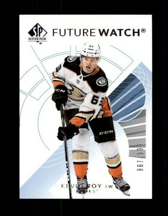  2017-18 SP Authentic #191 Kevin Roy FW RC 867/999 (ref 105761) - Image 1 of 1