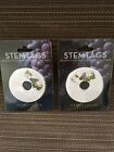 2 Packs Wine Glass Stemtags With Grapevine Nip