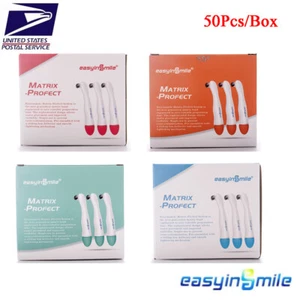 Bandas de matriz dental profesional banda de matriz de retención preformada curvada 4,5 mm y 6 mm 10/50 piezas - Imagen 1 de 16