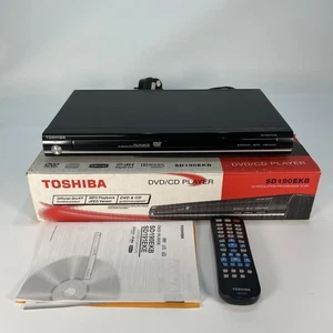 Toshiba DVD Player SD190EKB With Remote Control SCART Tested And Working - Picture 1 of 19
