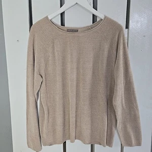 Barefoot Dreams Cozychic Ultra Lite Strickpullover Pullover L Beige Lounge Cabin - Bild 1 von 8