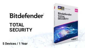 Bitdefender Total Security 2025 PC MAC ANDROID IOS ( 1 Year / 5 Devices ) Email - Imagen 1 de 1