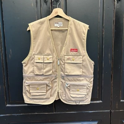 Chaleco de Bolsillo de Pesca Vintage Años 70 Montgomery Ward Rawlings Ropa Activa Ideal Foto 1 de 4