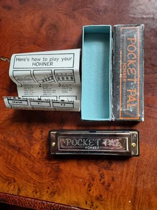 Vintage Hohner International Pocket Pal Harmonica w/ Box Manual/instructions - Picture 1 of 4