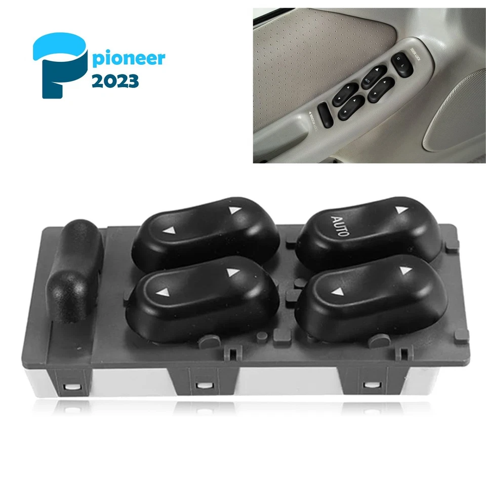 Interruptor maestro de ventana eléctrica izquierda para Ford 1995-2001 Crown Victoria Explorer Foto 1 de 4