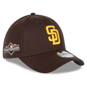 Men's New Era Brown San Diego Padres 2025 MLB Postseason Side Patch 39THIRTY - Picture 1 of 4