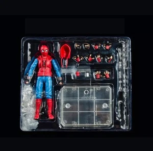 SHF Home Coming Spider-Man Home Made Suit Ver 6in Action Figure Box Set - Picture 1 of 12