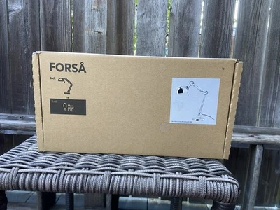Nueva Lámpara de Escritorio Cromada IKEA FORSA Brazo Ajustable Metal Luz Articulada Caja Abierta Foto 1 de 4
