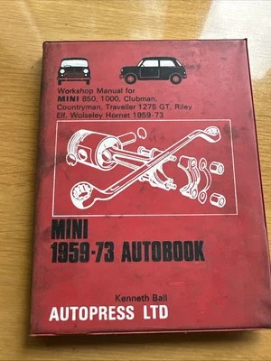 WORKSHOP MANUAL for MINI 1959-73 850 1000 Clubman, Countryman, 1275 GT AUTOPRESS - Image 1 of 4