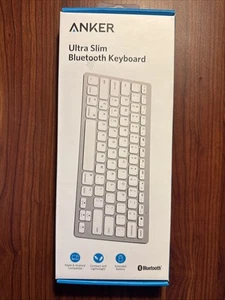 ANKER Ultra Slim Bluetooth Keyboard A7726 IOS Android Mac Windows - White - Picture 1 of 2