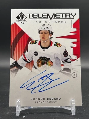 2024-25 Connor Bedard SP Authentic Telemetry Auto 1:120 SSP Ultra Rare #T-CB - Image 1 of 3