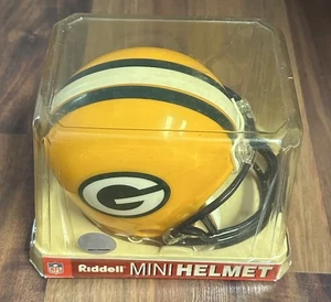 Minicasco Green Bay Packers Riddell Throwback NFL FOOTBALL VERDE AUTÉNTICO MÁSCARA FACIAL - Imagen 1 de 5