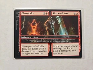 Glassworks   Shattered Yard - Duskmourn - LP - MTG Magic - Common - Room - Picture 1 of 1